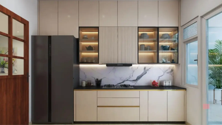 Kitchen, hero-homes-palatial 3 Bedroom 2800 Sq.Ft. Apartment In Tek Chand Nagar Gurgaon 9635172