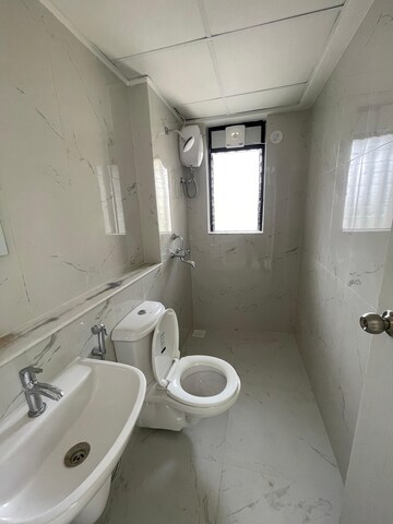 Bathroom in 1 BHK Apartment at Runwal Gardens Phase I, Dombivli East – for Rent