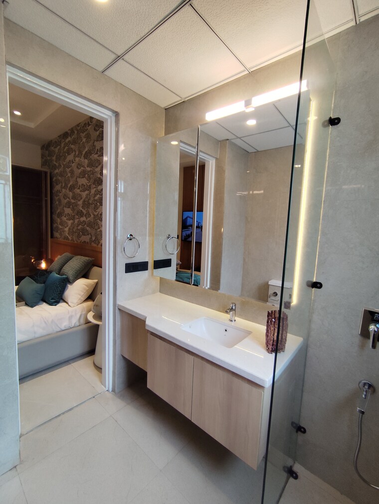 Master Bedroom, signature-global-daxin-vistas 2 Bedroom 1220 Sq.Ft. Builder Floor In Bhondsi Gurgaon 9635311