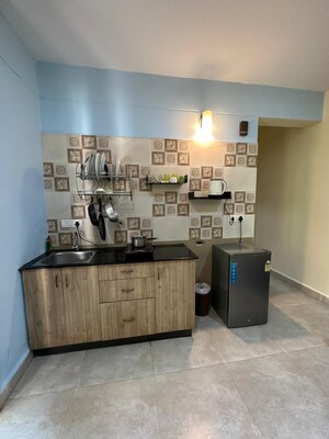 Living Room in Studio Apartment at Arpora – for Rent