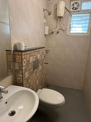 Bathroom in Studio Apartment at Arpora – for Rent