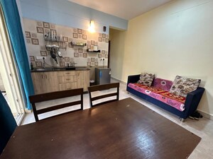 Living Room in Studio Apartment at Arpora – for Rent