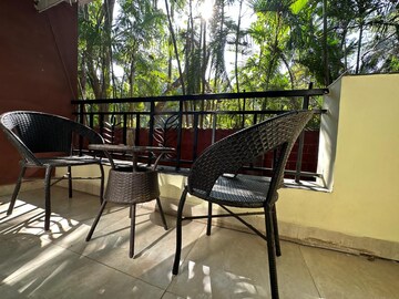 Balcony in Studio Apartment at Arpora – for Rent