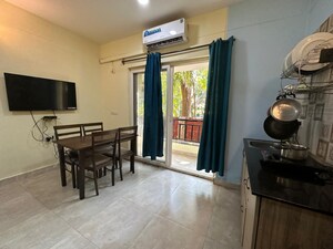 Living Room in Studio Apartment at Arpora – for Rent