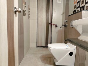 Bathroom in 2.5 BHK Apartment at Jangid Galaxy, Ghodbunder Road – for Rent
