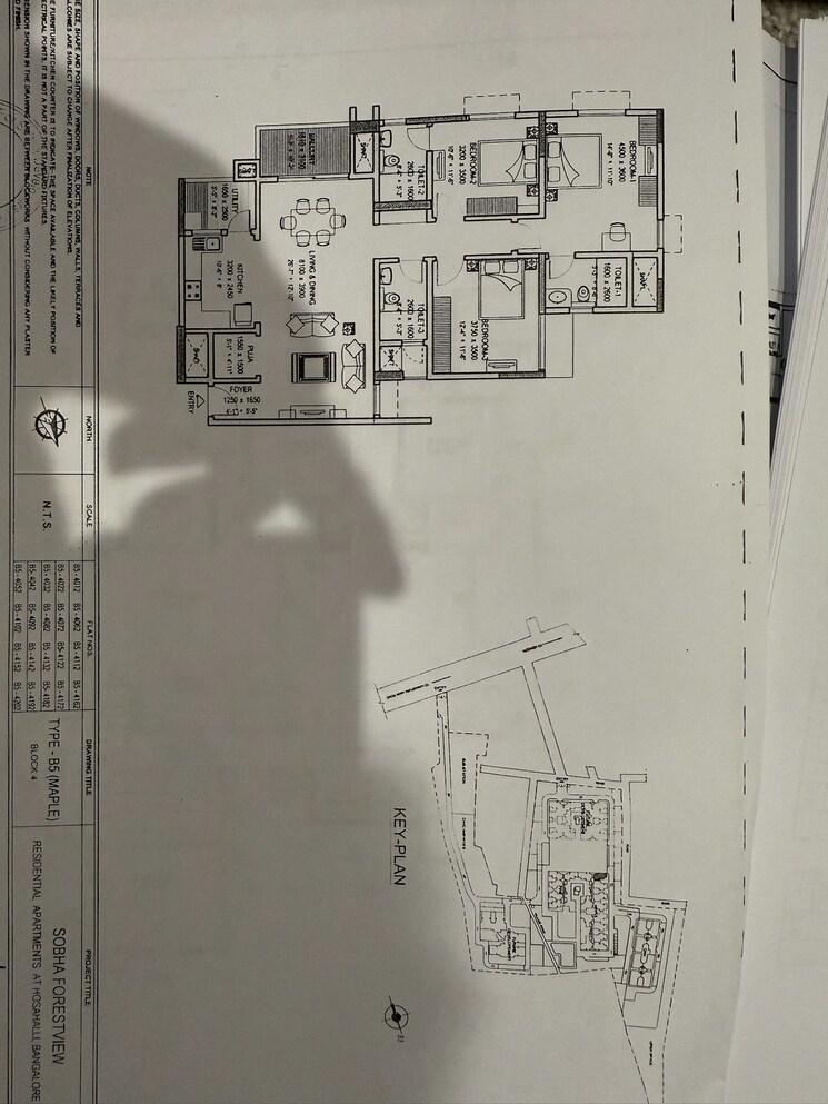 Master Plan, sobha-forest-view 3 Bedroom 1890 Sq.Ft. Apartment In Kanakapura Road Bangalore 9635725