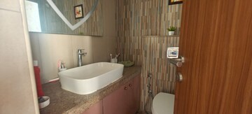 Bathroom in 3 BHK Apartment at Shapoorji Pallonji Vicinia, Powai – for Rent