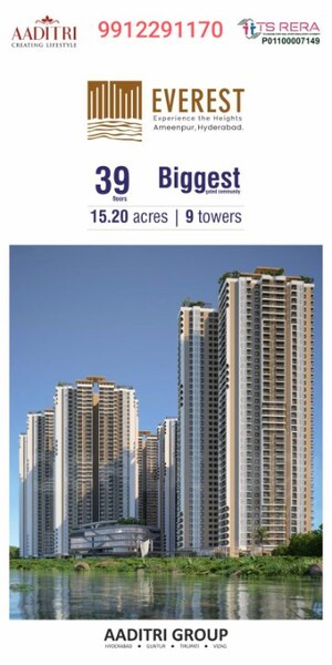 2 BHK Apartment – Exterior View View at Aaditri Everest, Ameenpur - for Sale