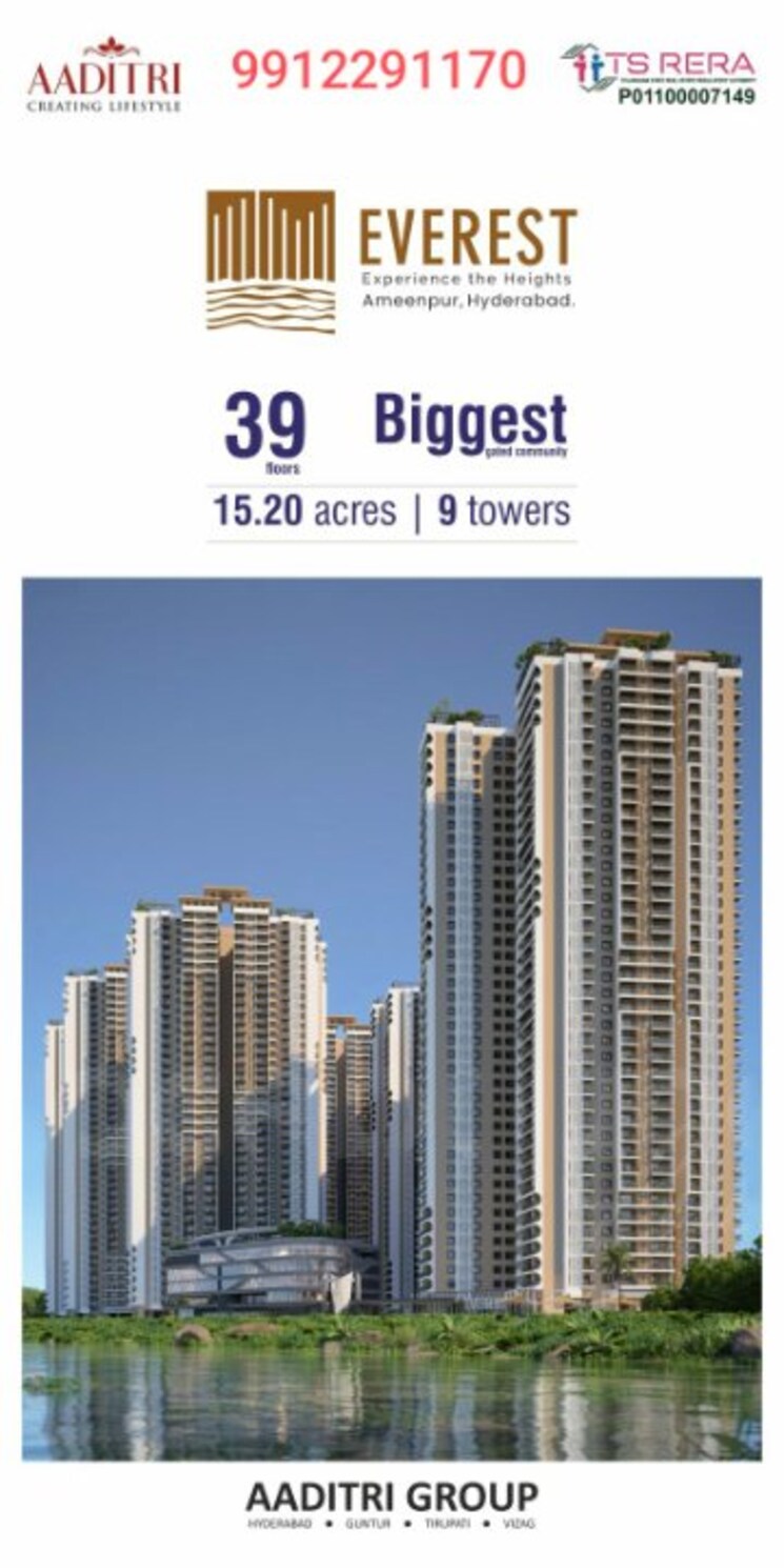 Exterior View, aaditri-everest 2 Bedroom 1335 Sq.Ft. Apartment In Ameenpur Hyderabad 9635346
