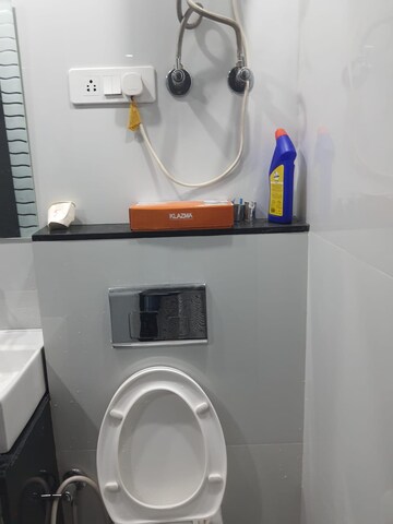 Bathroom in 3 BHK Apartment at Vidyut Apartment, Sector 12 Dwarka – for Rent