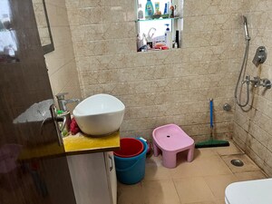 Bathroom in 3 BHK Apartment at Dwarka – for Rent