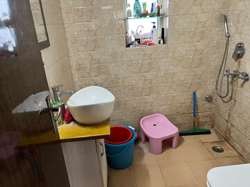 Bathroom in 3 BHK Apartment at Dwarka – for Rent