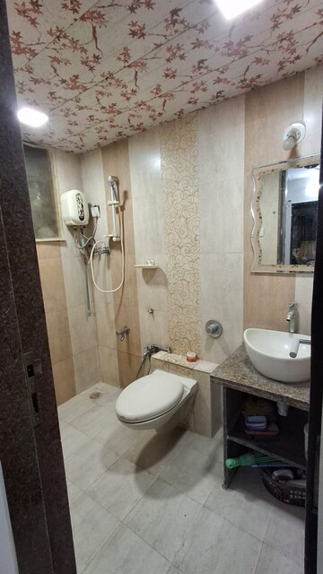 Bathroom in 2 BHK Apartment at Sai Moreshwar CHS, Kharghar Sector 12 – for Rent