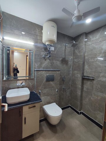 Bathroom in 2 BHK Builder Floor at Malviya Nagar – for Rent