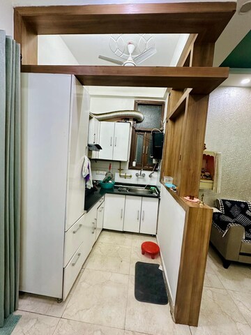 Kitchen in 2 BHK Apartment at Shyam Bankey Bihari Sharnam, Raj Nagar Extension – for Rent