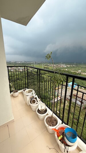 Balcony in 2 BHK Apartment at Shyam Bankey Bihari Sharnam, Raj Nagar Extension – for Rent