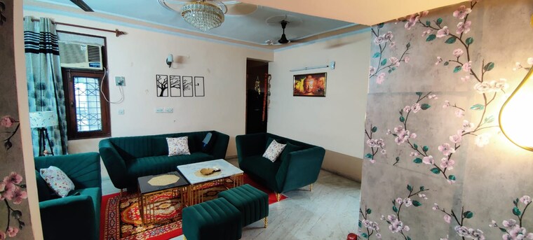 Living Room, dwarka 3 Bedroom 1400 Sq.Ft. Apartment In Dwarka Delhi 9636830