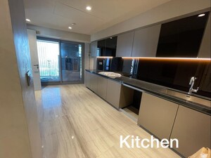 Kitchen in 4 BHK Apartment at Lodha World View, Worli – for Rent