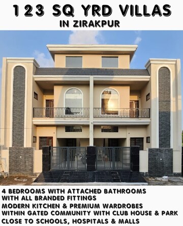 4 BHK Villa – Exterior View View at Alaknanda Maxxus Eden Estate, Ghazipur - for Sale