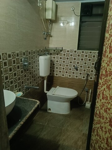 Bathroom in 3 BHK Apartment at Prakruti CHS Ltd, Kharghar – for Rent