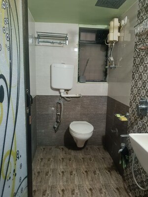 Bathroom in 3 BHK Apartment at Prakruti CHS Ltd, Kharghar – for Rent