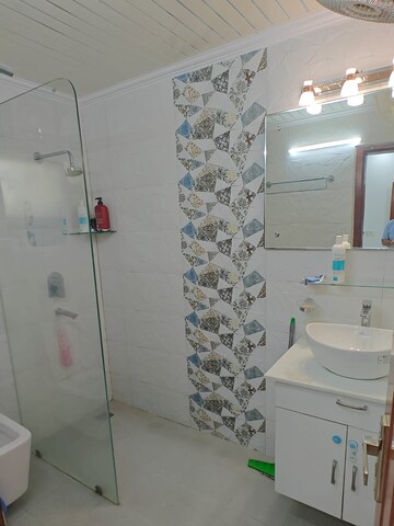 Bathroom in 3 BHK Apartment at Dwarka – for Rent