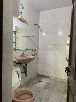 Bathroom in 3 BHK Apartment at Dwarka – for Rent