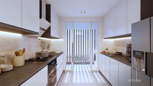 Kitchen in 3 BHK Apartment at Matigara – for Sale