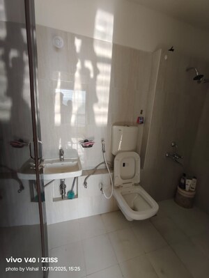 Bathroom in 1 BHK Apartment at Puranik Tokyo Bay Phase 2A, Kasarvadavali – for Rent