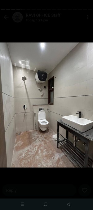 Bathroom in 1 BHK Builder Floor at Saket – for Rent