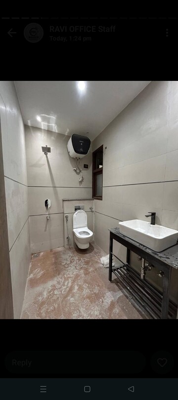 Bathroom in 1 BHK Builder Floor at Saket – for Rent
