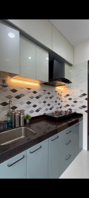 Kitchen in 1 BHK Apartment at JVM Veda, Kasarvadavali – for Rent