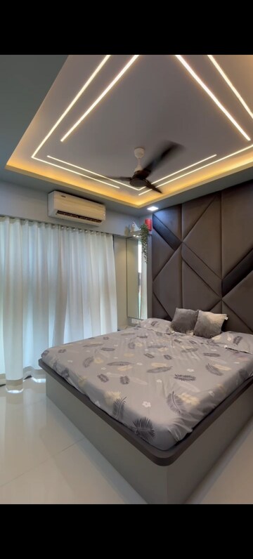 Master Bedroom in 1 BHK Apartment at JVM Veda, Kasarvadavali – for Rent