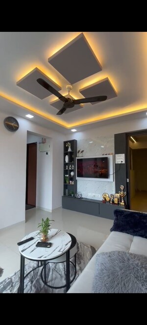 Living Room in 1 BHK Apartment at JVM Veda, Kasarvadavali – for Rent