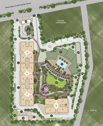 Master Plan in 3 BHK Apartment at Conscient Elaira Residences, Sector 80 – for Sale