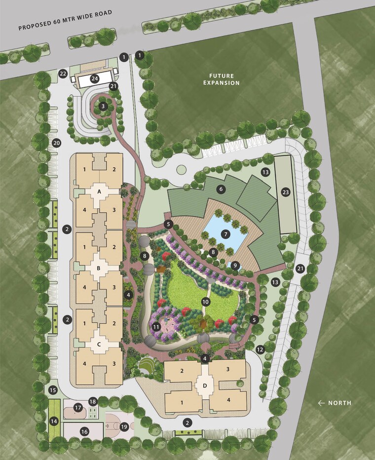 Master Plan, conscient-elaira-residences 3 Bedroom 2045 Sq.Ft. Apartment In Sector 80 Gurgaon 9638301