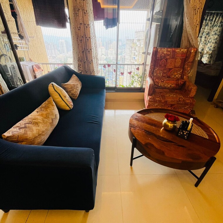 Living Room, national-park-view 2.5 Bedroom 684 Sq.Ft. Apartment In Kulupwadi Mumbai 9638493