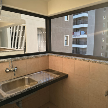 Kitchen in 3 BHK Apartment at Sobha City Gurgaon, Babupur Village – for Rent