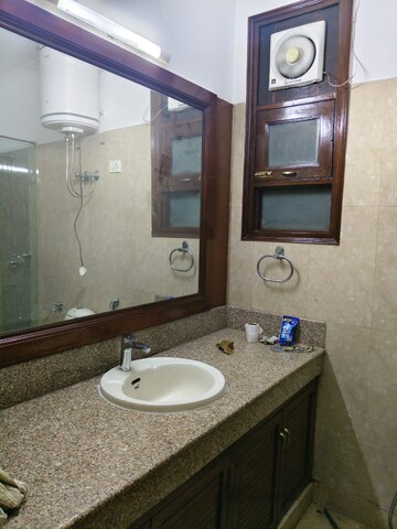 Bathroom in 4 BHK Builder Floor at Boutique Residential Apartments A 3 2, Vasant Vihar – for Rent