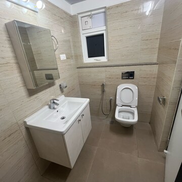 Bathroom in 3 BHK Apartment at Rajapushpa Provincia, Narsingi – for Rent