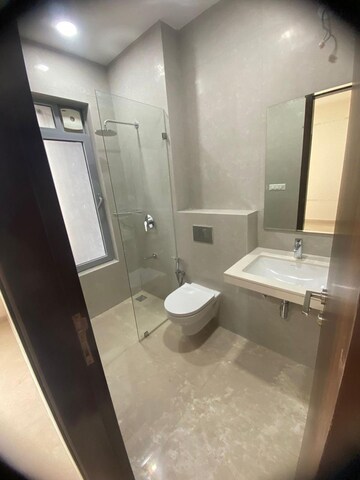 Bathroom in 3 BHK Apartment at Piramal Vaikunth, Balkum Pada – for Rent