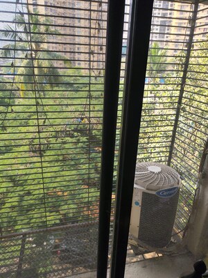 Balcony in 3 BHK Apartment at Riddhi Gardens CHS, Malad East – for Rent