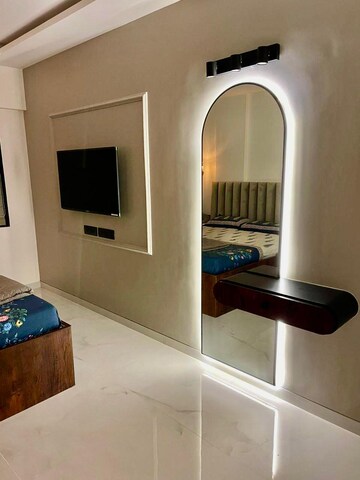 Living Room in 3 BHK Apartment at Serenity Heights, Malad West – for Rent