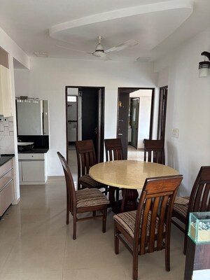Dining area in 3 BHK Apartment at Ambawadi – for Rent