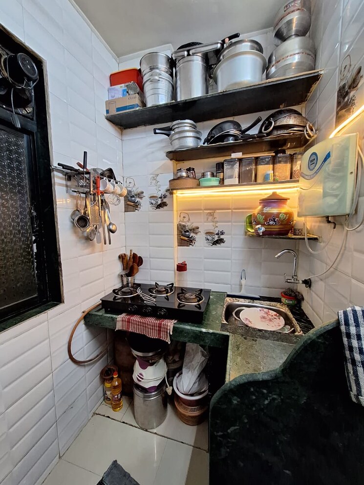 Kitchen, kopar khairane 1 RK 250 Sq.Ft. Apartment In Kopar Khairane Navi Mumbai 9638886