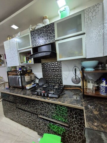 Kitchen in 2.5 BHK Builder Floor at Ramesh Nagar – for Rent