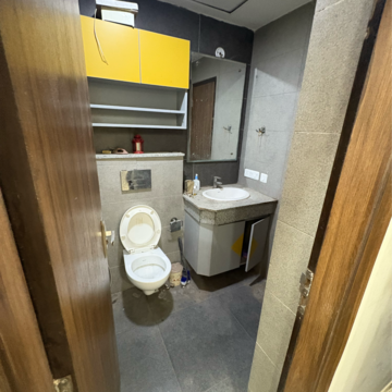 Bathroom in 3 BHK Apartment at Paras Dews, Panwala Khusropur – for Rent