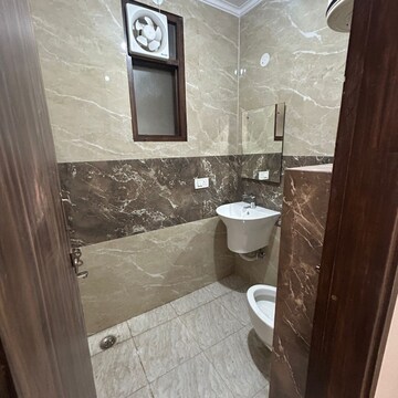 Bathroom in 2 BHK Builder Floor at Chattarpur – for Rent