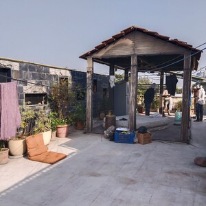 Terrace in 3 BHK Builder Floor at Panchsheel Enclave – for Rent