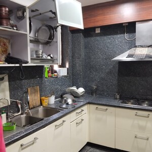 Kitchen in 3 BHK Builder Floor at Panchsheel Enclave – for Rent